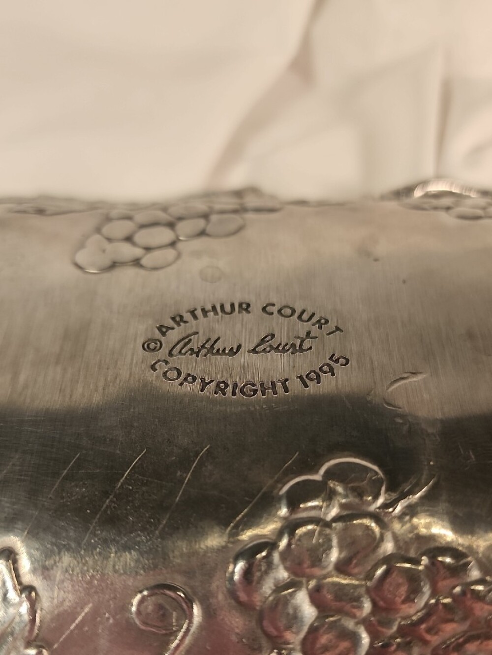 Arthur Court Large Aluminum Serving Tray - Picture 2 of 6